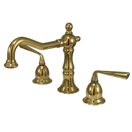 Silver Sage KS1972ZL 8-Inch Widespread Bathroom Faucet with Brass Pop-Up KS1972ZL